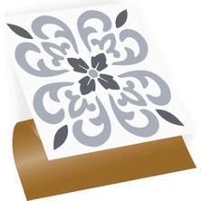 Tink Kendinden Yapışkanlı Geometrik 07 Desenli Pvc Karo, Yapışkanlı Fayans Kaplama, Fayans Ç�