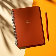 Fark Tanıtım 4 Aylık Hedef ve Egzersiz Planlayıcı Defter, A5 Spiralli, 132 Sayfa, Suni Deri Kap