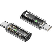Type C To 3.5mm Dac Kulaklık Dönüştürücü iPhone 15 ve Type C Telefon ile Uyumlu Çevirici Otg