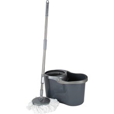 Simplify Kendinden Sıkma Paspas ve Kova Seti, 16 Litre, Gri