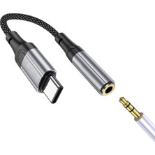 Samsung A53 A54 A55 A56 Type C 3.5mm Çevirici Jack Aparat Kulaklık Dönüştürücü Type-C
