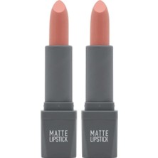 Yoğun Renk Veren Uzun Süre Kalıcı Nemlendirici Kadifemsi Mat Ruj - Matte Lipstick 401 Soft Pink