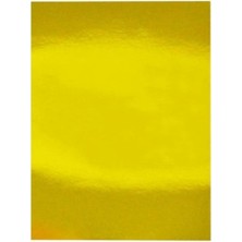 Bigibu 50 * 70 cm Metalik Fon Kartonu - Aynalı Fon Kartonu - Gold-Altın-Sarı - 250 gr 5 Adet 54