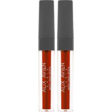 Süre Kalıcı Kadifemsi Kuruma Yapmayan Mat Likit Ruj - Lipstick 522 Wine Red 2 Paketi