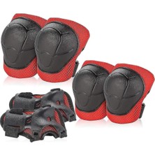 Lrs Store Koruyucu Dizlik Dirseklik El Koruyucu Set 6 Parça Bisiklet Scooter Paten Koruma 4-12 Yaş