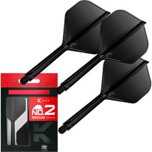 Target Darts K Flex Entegre Dart Uçuşları ve Şaftları, No.2 / 3'lü Paket K-Flex - No2, Kflex H