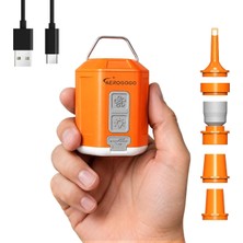 Aerogogo Gıga Pompa, 4 Mini Hava Pompası, 4,2 Kpa, Kamp Feneri Ile, Taşınabilir Hava Pompası, Ş