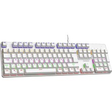 Everest Kb-Mekanik 1 Lumos USB Rainbow Aydınlatmalı Full Anti-Ghosting Mekanik Gaming Oyuncu Klavy