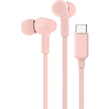 Soundform Kablolu Kulaklık (Pembe) – Mikrofonlu Kulak Içi Tasarım, Usb-C Konnektör, iPhone 15