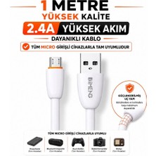 Imeng 3.1A Usba To Micro Data ve Hızlı Şarj Kablosu ML109 Beyaz