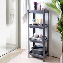 Deconox 4 Katlı Köşe Rafı / Banyo, Mutfak ve Kiler Için Yer Tasarruflu Organizer / Çok Amaçl