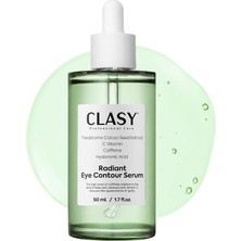 Clasycare Radiant Göz Çevresi Serumu – Kafein Göz Serumu – Hyaluronik Asit ve C Vitamini ile