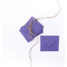 Bimotif Minik Zarf, 7x9 cm 50 Adet (Mor) 7 x 9
