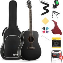 Donner Dag-1cb Dreadnought Akustik Gitar Seti (Siyah)