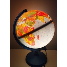 Lrs Store Işıklı Hem Fiziki Hem Siyasi Yazılabilir Dünya Küresi Atlas Harita 30CM En Büyük B