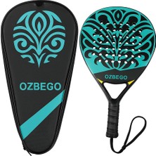 Ozbego Padel Raket Seti %100 Tam Karbon - Çanta, 2 Overgrips, Bilek Desteği ve Koruyucu Film Içe