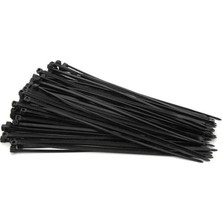 Siyah Kablo Bağı Plastik Cırt Kelepçe 4.8X300MM 30CM (100)