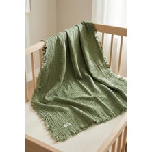 Hamur 4 Katlı Müslin Bebek PIKESI%100 Pamuk 85X100 cm Yenidoğan Bebek Arabası Puset Örtüsü Ba