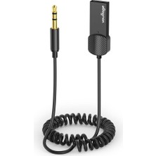 Bluetooh 5.4 Aux Jak Kablosuz Araç Ses Dönüştürücü Kiti