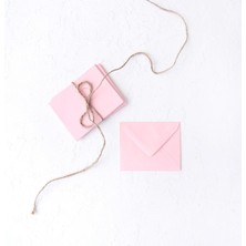 Bimotif Minik Zarf, 7x9 cm 50 Adet (Açik Pembe) 7 x 9