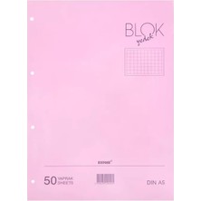 Bayındır Klasör Yedeği A5 Kareli 50 Yaprak Pembe