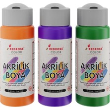 Mor Turuncu Akrilik Boya 3 Lü Set 3X60 ml