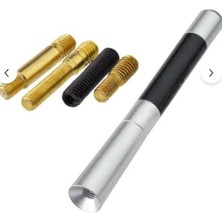 Astraled Universal Alüminyum Karbon Fiber Otomobil Anten Çubuğu, Gri, Tam Fonksiyonlu, Güçlü �