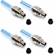 Hyd 4 Adet Mavi Oto Fotosel Hareket Sensörlü Işıklı LED Bisiklet Jant Sibop Kapağı (2 Çift)