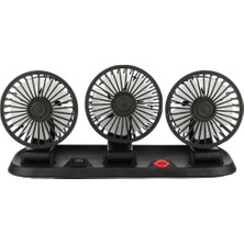 Parcbeny 26291 FAN40 12 Volt Dc Çakmaklıklı Mini 3'lü Plastik Araç Fanı (3' Lü Fan)