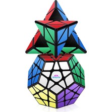 Hediyecik Speed Pyraminx Megaminx 2'li Zeka Küpü Rubik Küp Set