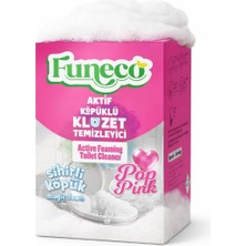 Funeco Poppink! Tuvalet Klozet Wc Lavabo Temizleyici Aktif Köpüklü Doğa Dostu 4X75G (300G) Aylı