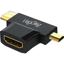 Mini Hdmı/micro HDMI Erkek To HDMI Dişi Dönüştürücü Adaptör
