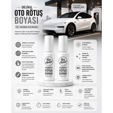 Tesla Model 3, Model Y, Juniper, PM00 Beyaz Inci Rötuş Boyası 25+25ML Sedefli Şişe Seti