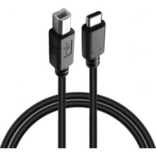 Type-C To Usb-B Yazıcı Tarayıcı Printer Kablosu (1.5 Metre) - Pc ve Laptop ile Yazıcı Ara Bağ