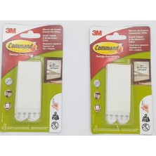 3m Command 17206 Büyük Boy Cırt Cırt Bant, 2 Paket, Beyaz