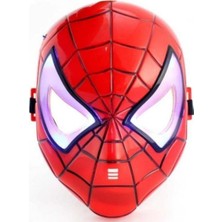Birlik Oyuncak Maske Işıklı Spiderman Örümcek Adam Maskesi Kaliteli Ürün