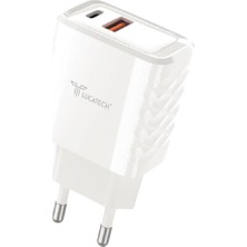 Pd ve USB Turbo Şarj Adaptörü Super Hızlı Şarj
