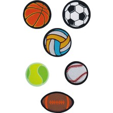 Ütü Ile Yapışan Dokuma Arma Seti Patch Top, Toplar, Futbol, Basketbol, Tenis, Voleybol Topu