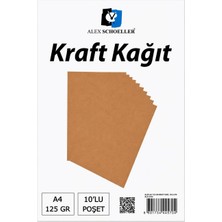 Alex A4 125 Gr. Kraft Kağıt 10 Lu