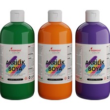 Mor Turuncu Akrilik Boya 3 Lü Set 3X500 gr