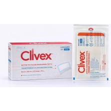 Clivex Şeffaf Pu Hazır Pansuman Örtüsü, Steril, Hipoalerjenik, Su Geçirmez, 4 Ölçü Seçene�