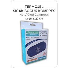 Zemra Termojel Sıcak Soğuk Kompres, 13X27 Cm, Kumaş, Terapi Için Yıkanabilir
