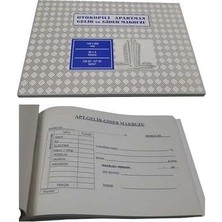 Apartman Gelir ve Gider MAKBUZU-OTOKOPİLİ-14X20 CM-50X2