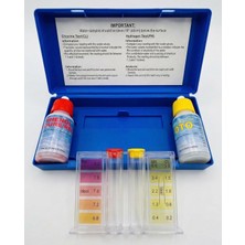 Hisar Havuz Profesyonel Havuz Suyu Test Kiti - Klor ve Ph Ölçer Seti - Sıvılı Kutulu