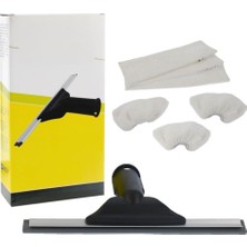 Ticimark Cam Silme Aparatı ve Mikrofiber Bez Seti, Karcher Sc1 Sc2 Sc3 Sc4 Sc5 ile Uyumlu, Toplam 7
