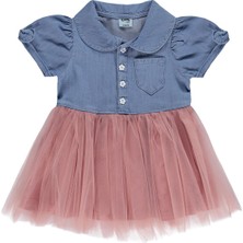 Civil Baby Tencel Tül 6-18 Ay Elbise - Mavi