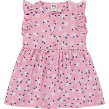 Civil Baby Kol Fırfırlı 6-18 Ay Elbise - Pembe