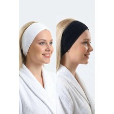 Saç Bandı 2li Set Makyaj Uygulama Cırtlı Hava Alabilir Cilt Bakım Yoga Spa Ter Sporcu Bandana