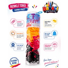 Danacı Kırtasiye Kopmayan Renkli Lastik Saç Tokası Karma Renk Esnek Saç Lastiği Kız Çocuk Kadın 1 Adet