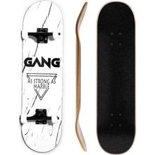 Gang 8.0 Marble White Complete Profesyonel Kaykay